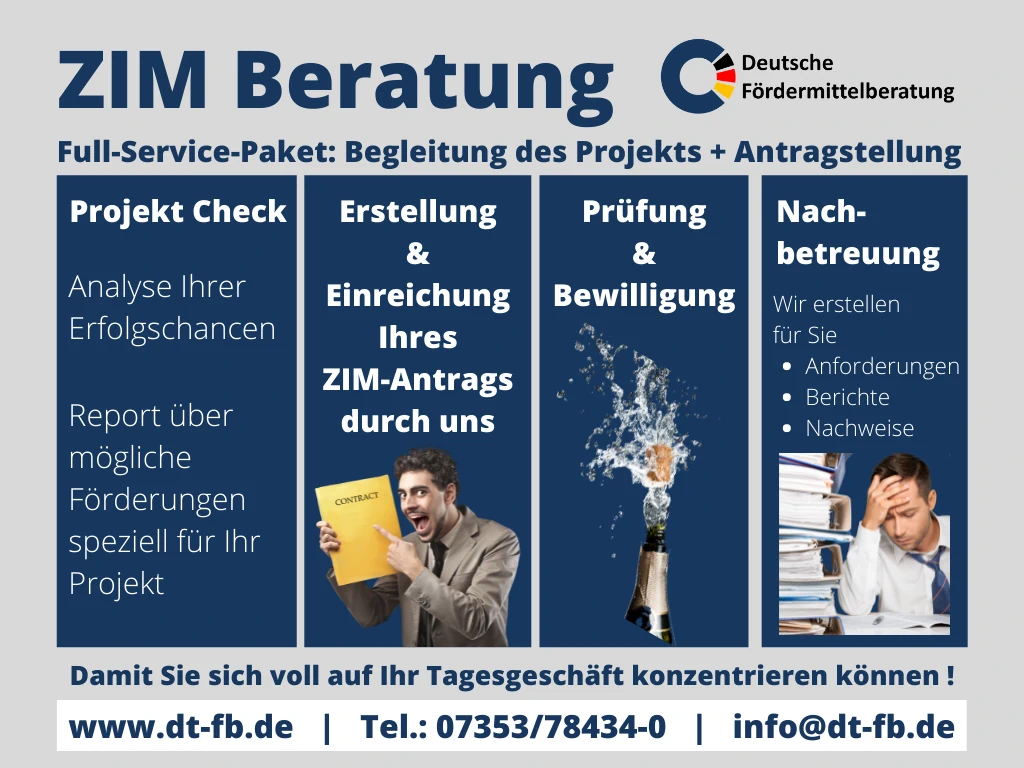 ZIM Beratung im Full-Service-Paket